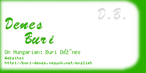 denes buri business card